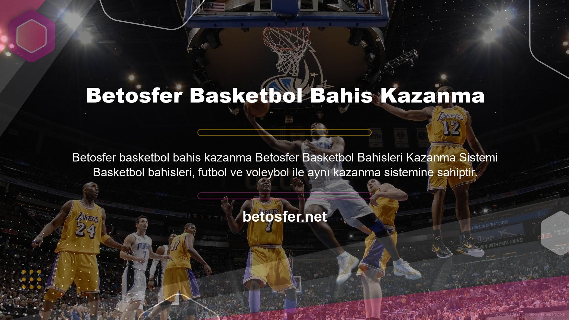 Betosfer Basketbol Bahis Kazanma