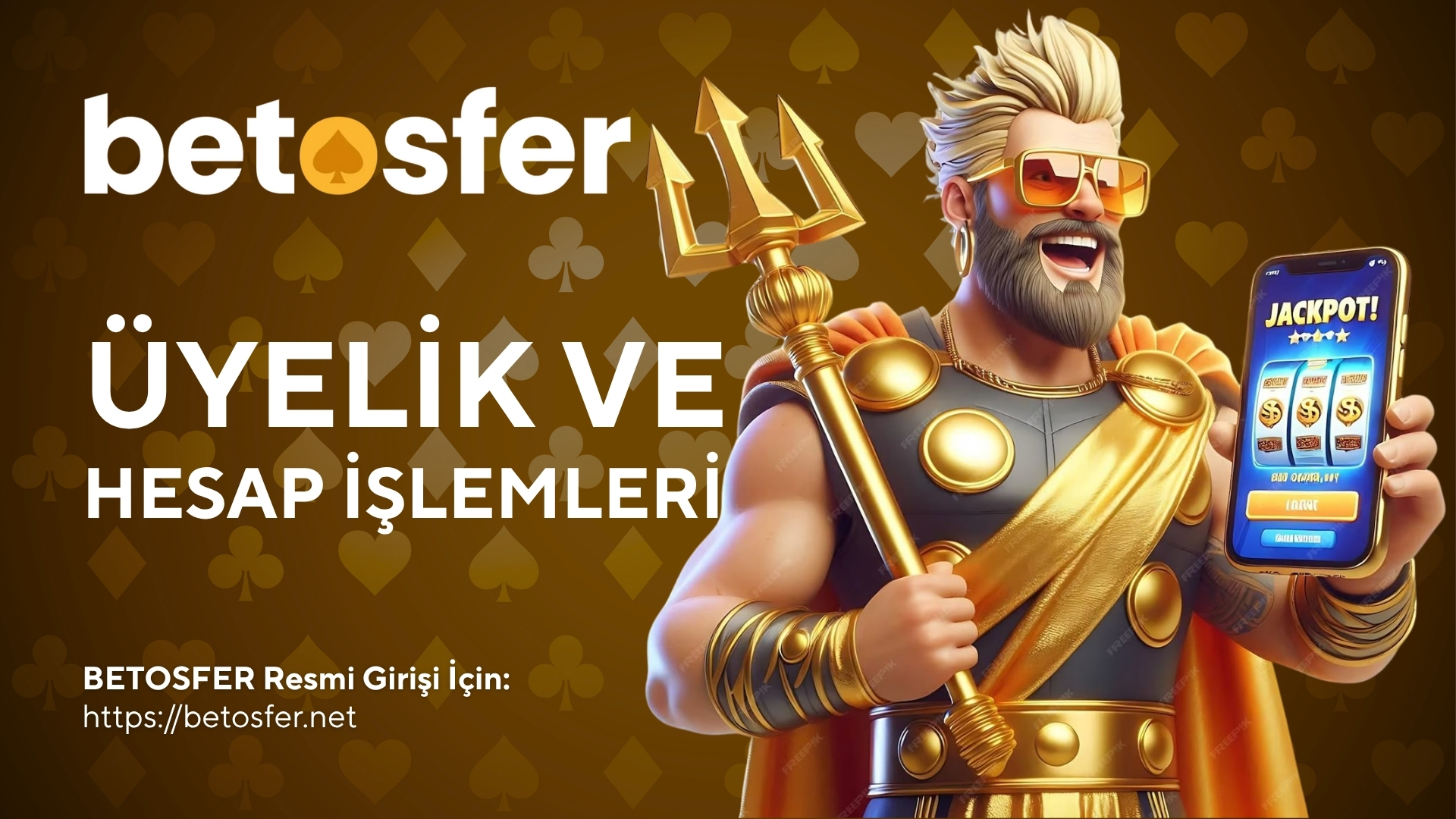 Betosfer üyelik ve hesap işlemleri